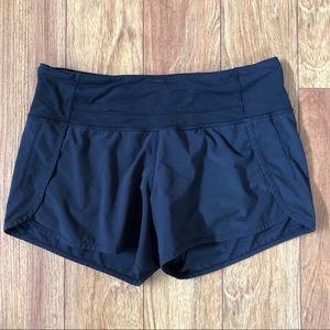 Lululemon black running shorts